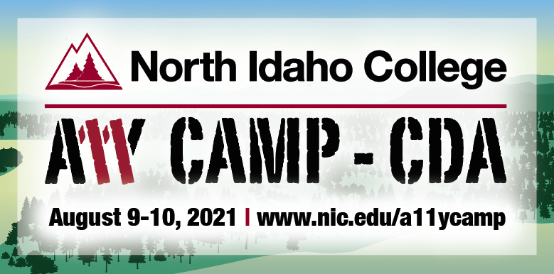 Accessibility Camp Coeur d'Alene. August 9-11, 2021 in Coeur d'Alene, Idaho