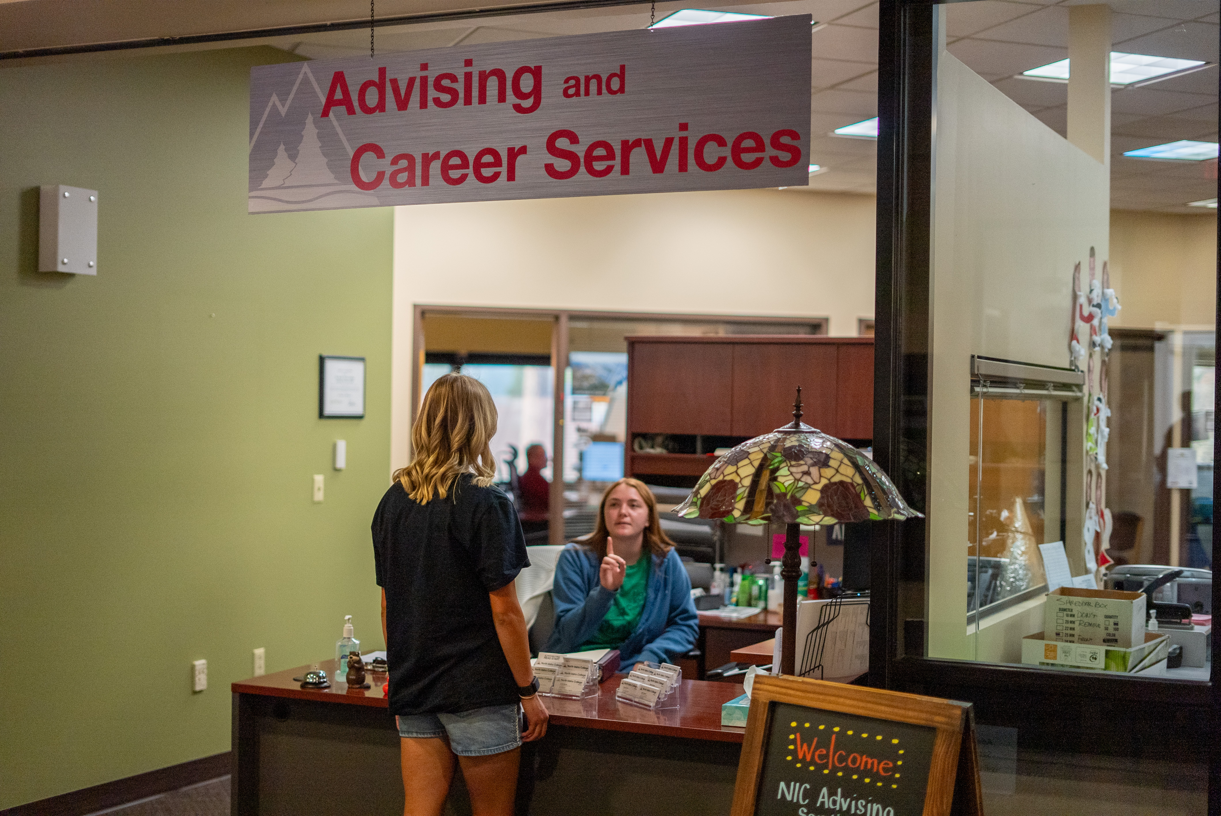 Advising and Career Services Student and advisor