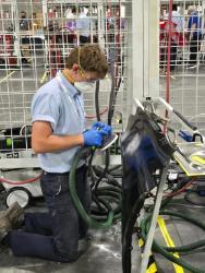 NIC student Jon Brunko competes at the SkillsUSA National Leadership and Skills Conference on June 24 in Atlanta.