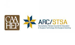 Surgical Technology Accreditation Logos for CAAHEP and ARC/STA